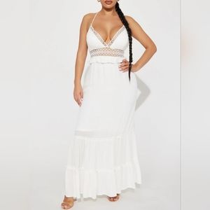 Fashion Nova Maxi Dress - White
